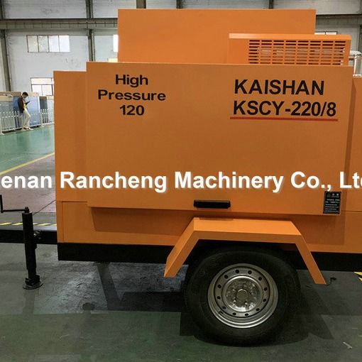 KSCY220/8 воздушный компрессор 75 HP дизельный двигатель винтовой портативный воздушный компрессор