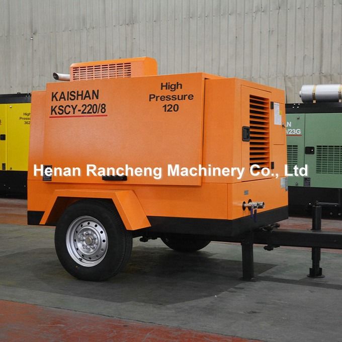 KSCY220/8 воздушный компрессор 75 HP дизельный двигатель винтовой портативный воздушный компрессор