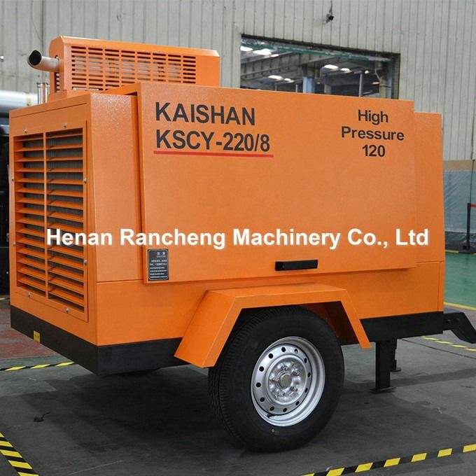 KSCY220/8 воздушный компрессор 75 HP дизельный двигатель винтовой портативный воздушный компрессор