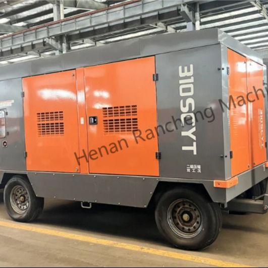 310SCYT 1178 Cfm портативный винтовой воздушный компрессор с четырьмя колесами для скважин