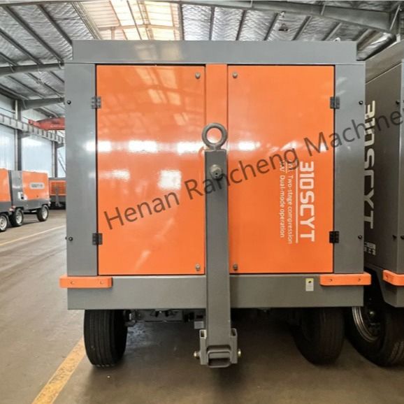 310SCYT 1178 Cfm портативный винтовой воздушный компрессор с четырьмя колесами для скважин