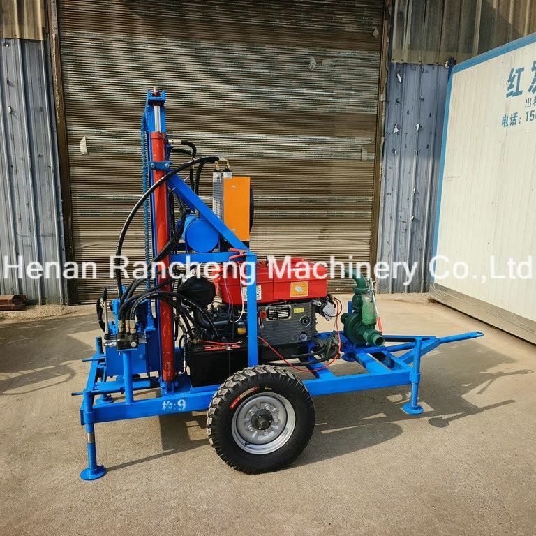 Портативная буровая ротационная 22HP дизельная гидравлическая буровая установка для скважин Маленькая буровая машина для скважин