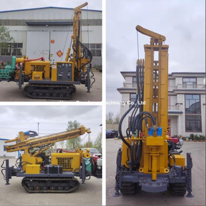 150M Crawler Mounted Deep Borehole Water Well Drilling Rig Гидравлическая водяная скважина