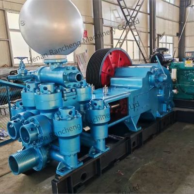 BW1200 Двухцилиндровый двухдействующий поршневый насос Двухступенчатый трансмиссионный грязевой насос