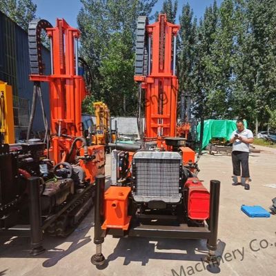 200 м Д-й трейлер для бурения грязи, установленный на буровой установке для бурения скважин на воде с дизельным двигателем мощностью 45 кВт